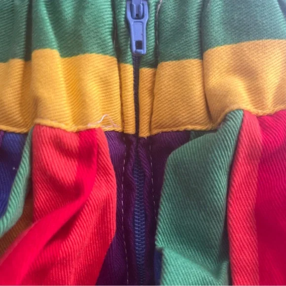 ModCloth Rainbow/Pride Midi 100% Cotton Skirt Size XL EUC - Picture 7 of 10
